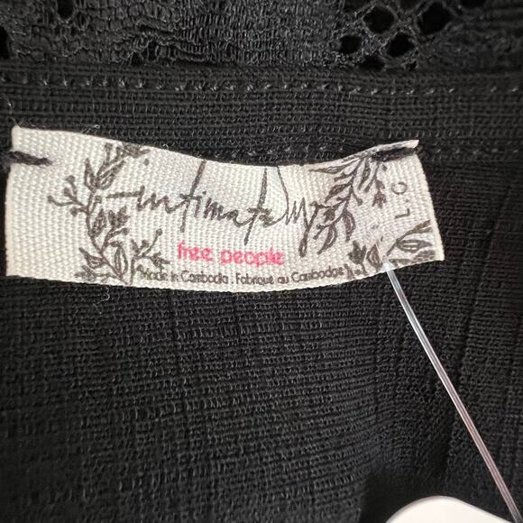 FREE PEOPLE Premonitions BodyCon Dress in Black Size Large - Picture 11 of 14